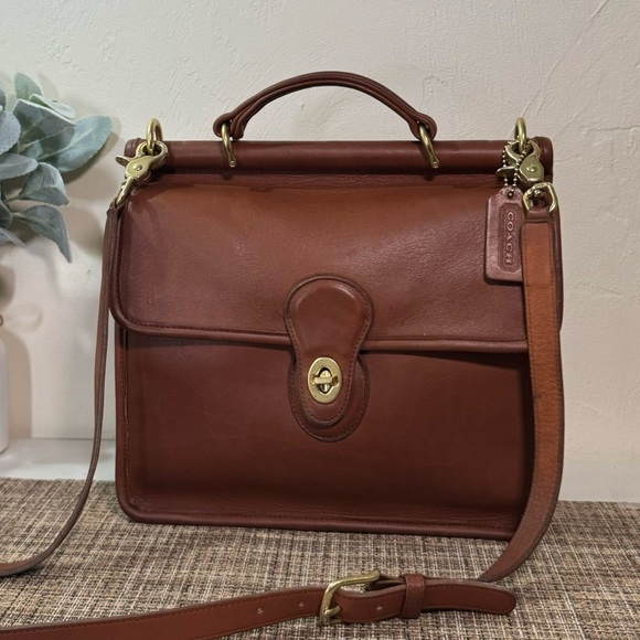 ❤️SOLD❤️Vintage Coach British Tan Willis Bag 9927 - Picture 3 of 12